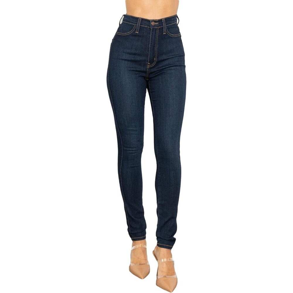 Women’s Denim Skinny Jeans High Waist Stretch Slim Fit Casual Pants